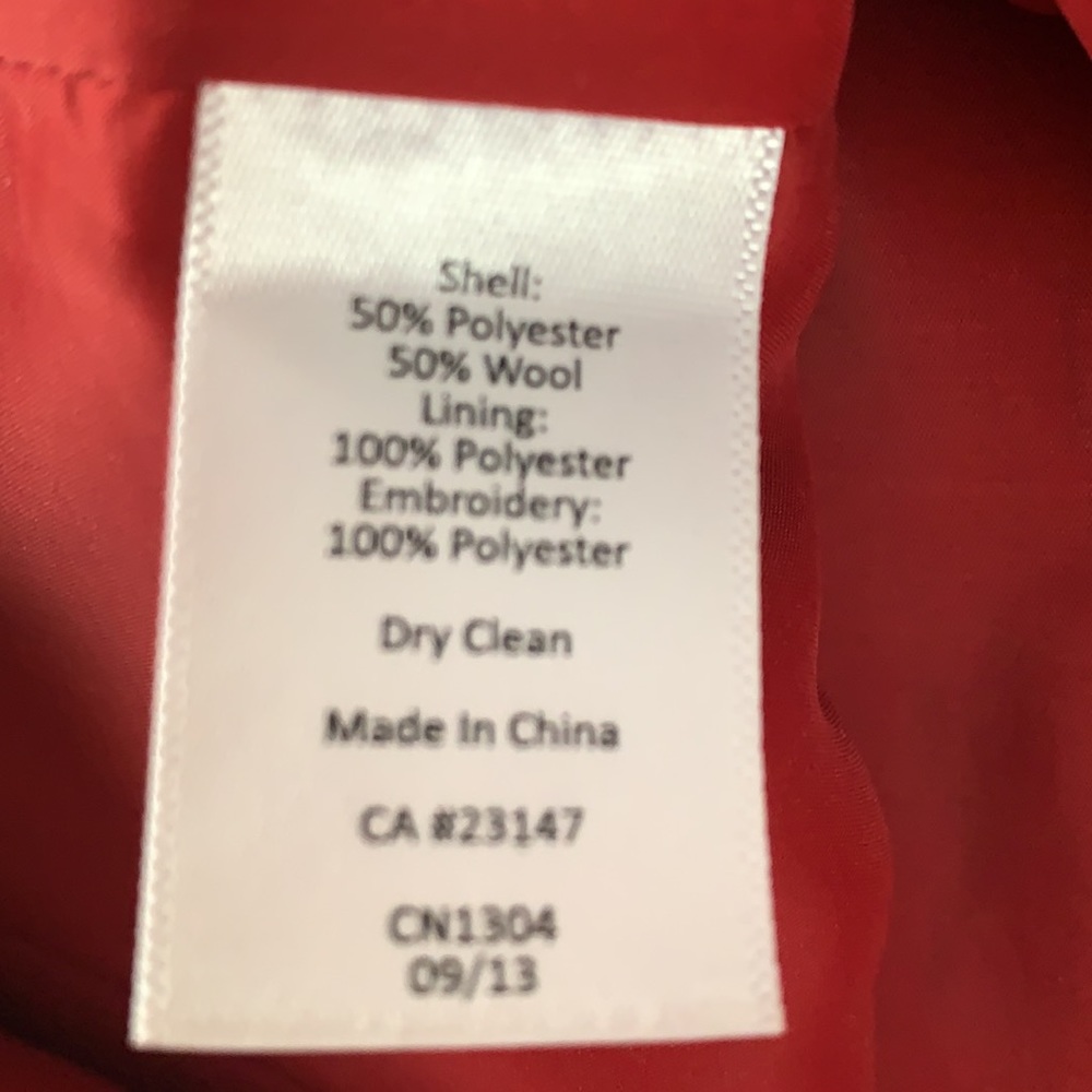 Talbots Wool blend Sheath dress in Dark Red, Sz 6 (runs generous) - Picture 10 of 10